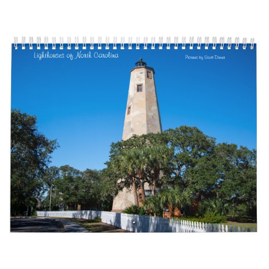 Leuchttürme des North Carolina Calendar Med Kalender (Titelbild)
