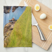 Leuchttürme | Fanad Head Lighthouse Irland Geschirrtuch (Viertel Falte)