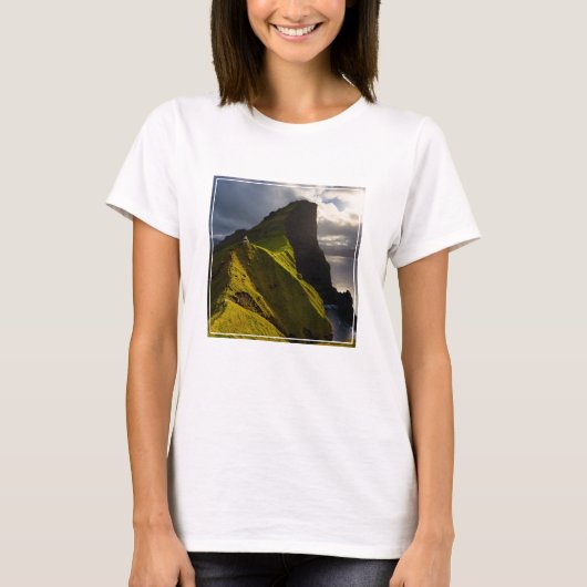 Leuchttürme | Färöer Dänemark T-Shirt (Vorderseite)