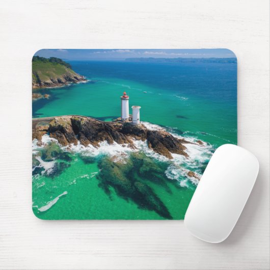 Leuchttürme | Finistère Brest Bretagne Lighthouse Mousepad (Mit Mouse)
