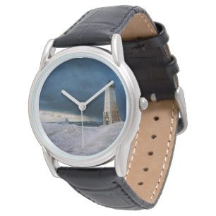 Leuchttürme   Frankfort Lighthouse Lake Michigan Armbanduhr