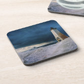 Leuchttürme | Frankfort Lighthouse Lake Michigan Getränkeuntersetzer (Linke Seite)