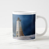 Leuchttürme | Frankfort Lighthouse Lake Michigan Jumbo-Tasse (Rechts)