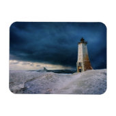 Leuchttürme | Frankfort Lighthouse Lake Michigan Magnet (Horizontal)