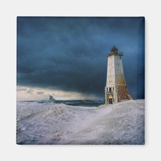 Leuchttürme | Frankfort Lighthouse Lake Michigan Magnet (Vorne)