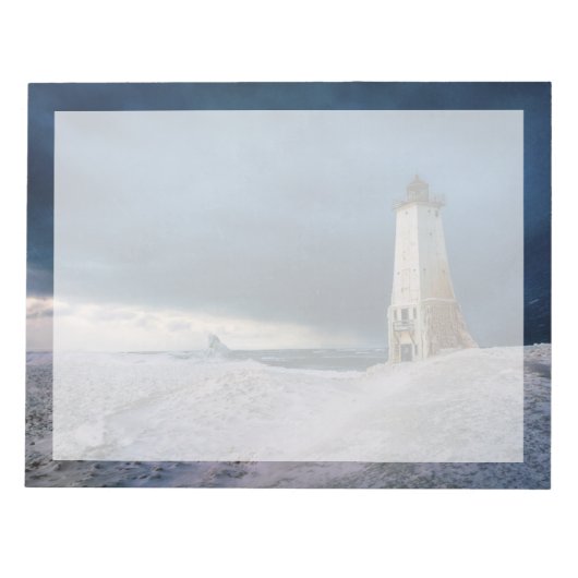 Leuchttürme | Frankfort Lighthouse Lake Michigan Notizblock (Vorderseite)