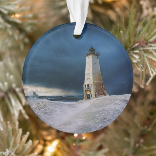 Leuchttürme | Frankfort Lighthouse Lake Michigan Ornament (Baum)