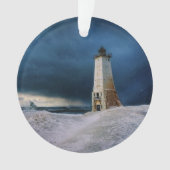 Leuchttürme | Frankfort Lighthouse Lake Michigan Ornament (Vorderseite)