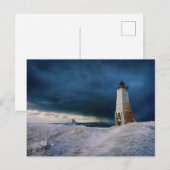 Leuchttürme | Frankfort Lighthouse Lake Michigan Postkarte (Vorne/Hinten)