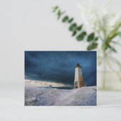 Leuchttürme | Frankfort Lighthouse Lake Michigan Postkarte (Stehend Vorderseite)