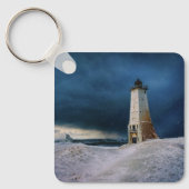 Leuchttürme | Frankfort Lighthouse Lake Michigan Schlüsselanhänger (Vorderseite)
