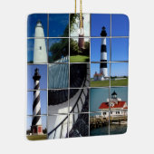 Leuchttürme für Außenbänke Keramikornament (Rechts)