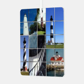 Leuchttürme für Außenbänke Ornament Aus Metall (Vorderseite links)