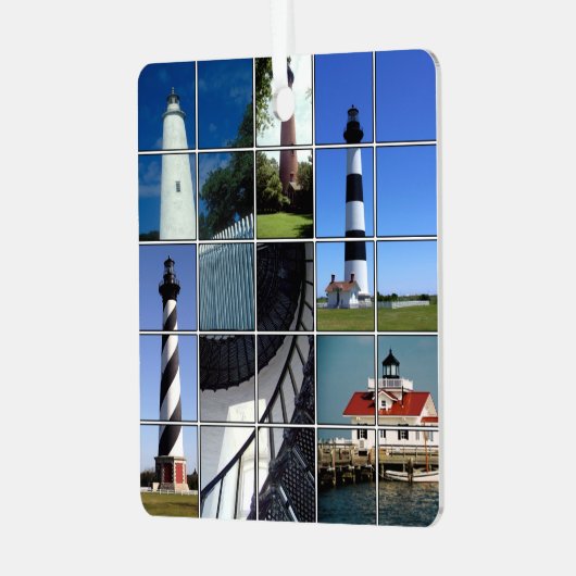 Leuchttürme für Außenbänke Ornament Aus Metall (Vorderseite links)