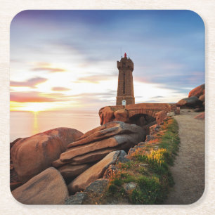 Leuchttürme Gemein Ruz Lighthouse Rechteckiger Pappuntersetzer