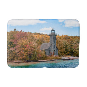 Leuchttürme Grand Island East Channel Light Badematte