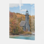 Leuchttürme | Grand Island East Channel Light Ornament Aus Glas (Vorderseite links)