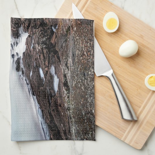 Leuchttürme | Grand Marais Lighthouse Minnesota Geschirrtuch (Viertel Falte)