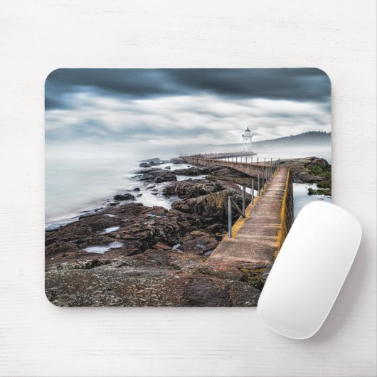 Leuchttürme | Grand Marais Lighthouse Minnesota Mousepad (Mit Mouse)