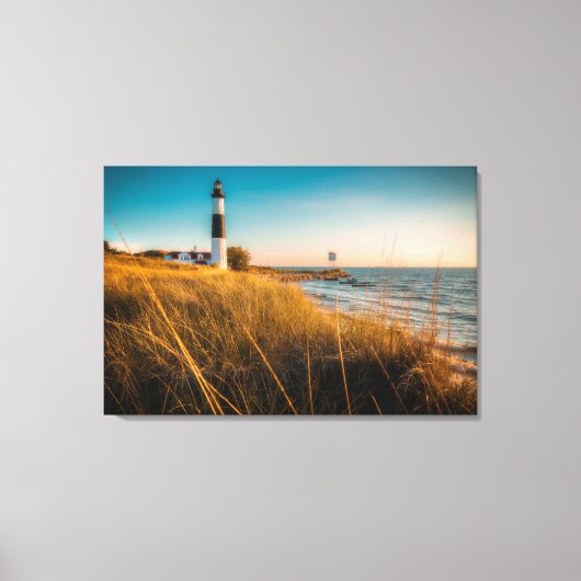 Leuchttürme | Großer Leuchtturm Ludington, MI Leinwanddruck (Vorderseite)