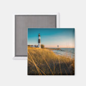 Leuchttürme | Großer Leuchtturm Ludington, MI Magnet (Vorderseite/Rückseite)