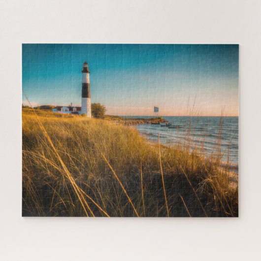 Leuchttürme | Großer Leuchtturm Ludington, MI Puzzle (Horizontal)