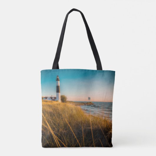 Leuchttürme | Großer Leuchtturm Ludington, MI Tasche (Rückseite)