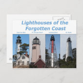 Leuchttürme in Florida Postkarte (Vorne/Hinten)