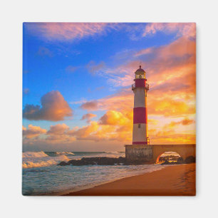 Leuchttürme Itapuã Brasilien Leuchtturm Magnet