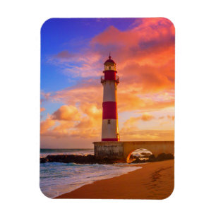 Leuchttürme Itapuã Lighthouse Bahia Brasilien Magnet