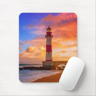 Leuchttürme   Itapuã Lighthouse Bahia Brasilien Mousepad