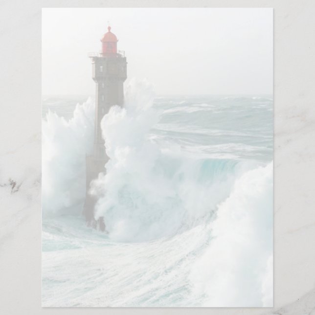 Leuchttürme | Jument Lighthouse Ouessant Frankreic (Vorderseite)