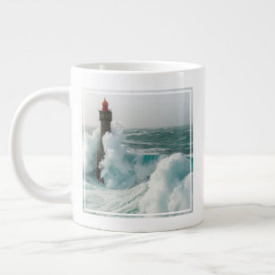 Leuchttürme   Jument Lighthouse Ouessant Frankreic Jumbo-Tasse