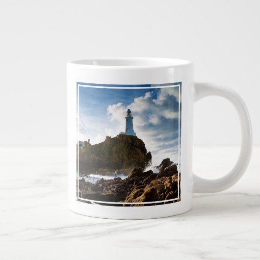 Leuchttürme | Kanalinseln La Corbière Jumbo-Tasse (Rechts)