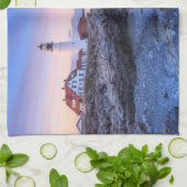 Leuchttürme | Kap Elizabeth, Maine Geschirrtuch (Gefaltet)