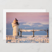 Leuchttürme | Lake Michigan Lighthouse Dankeskarte (Vorne/Hinten)