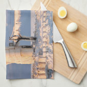 Leuchttürme | Lake Michigan Lighthouse Geschirrtuch (Viertel Falte)