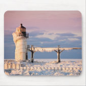 Leuchttürme | Lake Michigan Lighthouse Mousepad (Vorne)