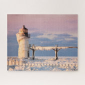 Leuchttürme | Lake Michigan Lighthouse Puzzle (Horizontal)