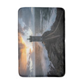 Leuchttürme | Le Conquet Kermorvan Lighthouse Badematte (Vorderseite Vertikal)