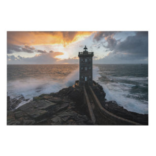 Leuchttürme   Le Conquet Kermorvan Lighthouse Künstlicher Leinwanddruck