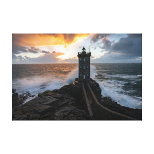 Leuchttürme   Le Conquet Kermorvan Lighthouse Leinwanddruck