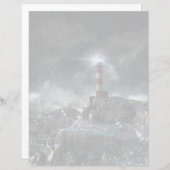 Leuchttürme | Leuchtturm im Sturm (Vorne/Hinten)