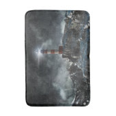 Leuchttürme | Leuchtturm im Sturm Badematte (Vorderseite Vertikal)