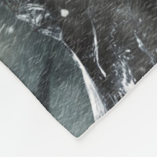 Leuchttürme | Leuchtturm im Sturm Fleecedecke (Ecke)