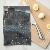 Leuchttürme | Leuchtturm im Sturm Geschirrtuch (Viertel Falte)