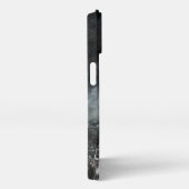 Leuchttürme | Leuchtturm im Sturm iPhone Hülle (Rechte Seite)