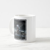 Leuchttürme | Leuchtturm im Sturm Kaffeetasse (Vorderseite Links)