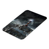 Leuchttürme | Leuchtturm im Sturm Magnet (Linke Seite)