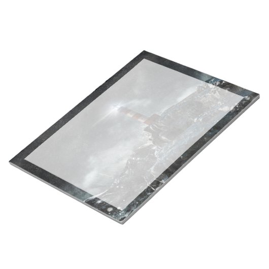 Leuchttürme | Leuchtturm im Sturm Notizblock (angewinkelt)